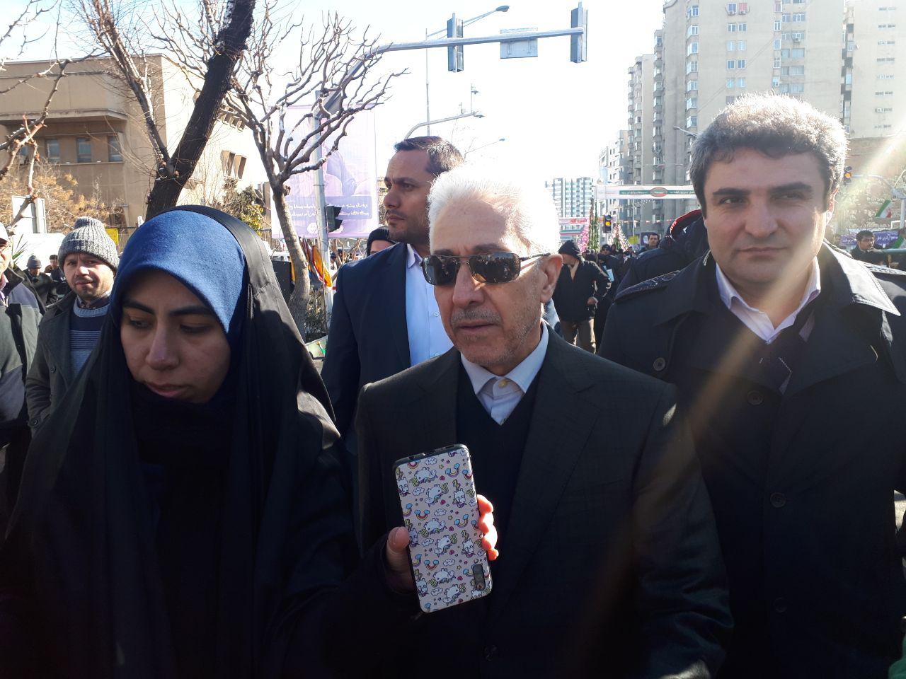 حضور چهره‌ها در راهپیمایی ۲۲ بهمن