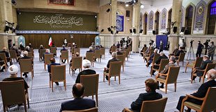 آخرین دیدار رئیس&zwnj;جمهور و هیئت دولت دوازدهم با رهبر انقلاب