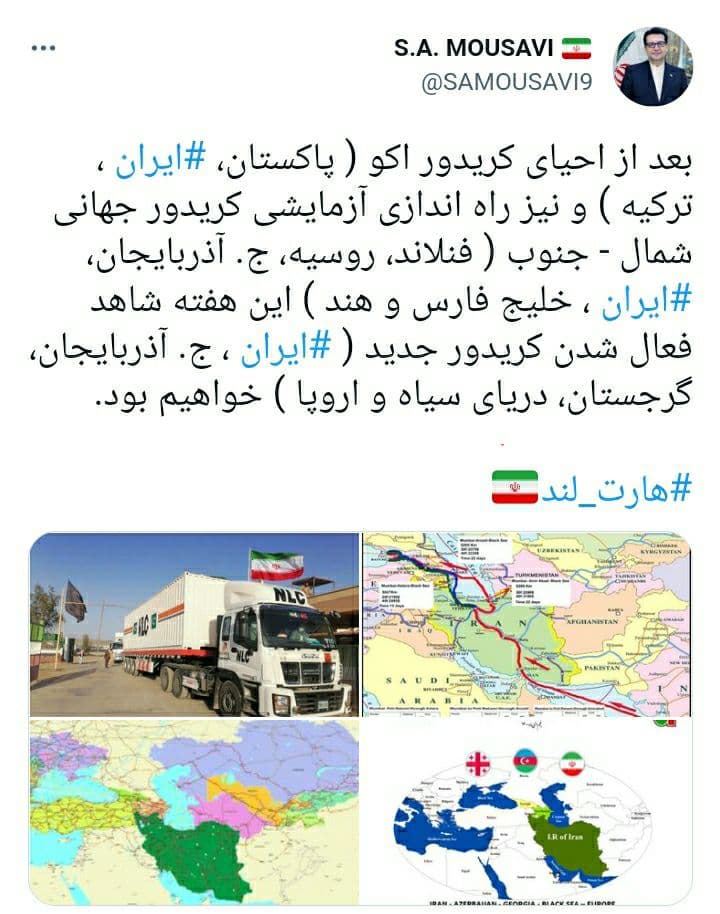 ایران مرکز ثقل گذرگاه‌های ترانزیتی جهان