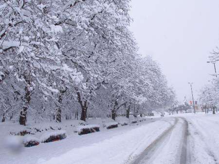 برف و باران در راه استان زنجان