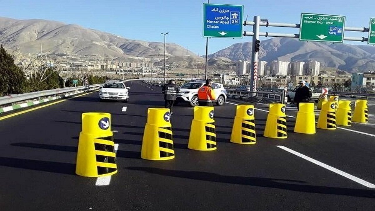 اعمال محدودیت تردد در جاده کرج چالوس در روز‌های ۲۵ و ۲۶ آذر