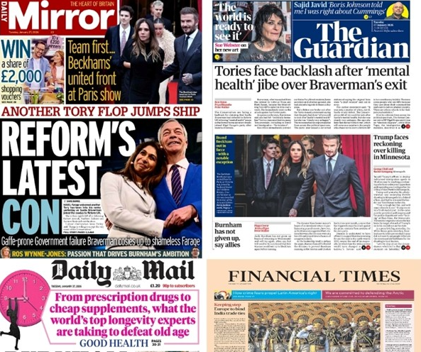 مهم‌ترین عناوین روزنامه‌های جهان ۷ بهمن ۱۴۰۴