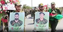 تشییع پیکر مطهر دو سرباز شهید در رباط کریم و نصیرشهر