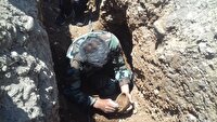 کشف گور تاریخی دو جنگاور باستانی در مازندران
