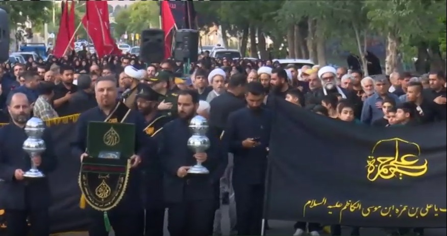 مراسم سالروز شهادت حضرت علی بن حمزه (ع) در سومین حرم اهل بیت در ایران
