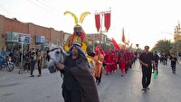 کاروان نمادین اسرای کربلا در شهرستان خور و بیابانک