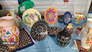 برپایی بازارچه و نمایشگاه اشتغال و خودکفایی کمیته امداد تکاب