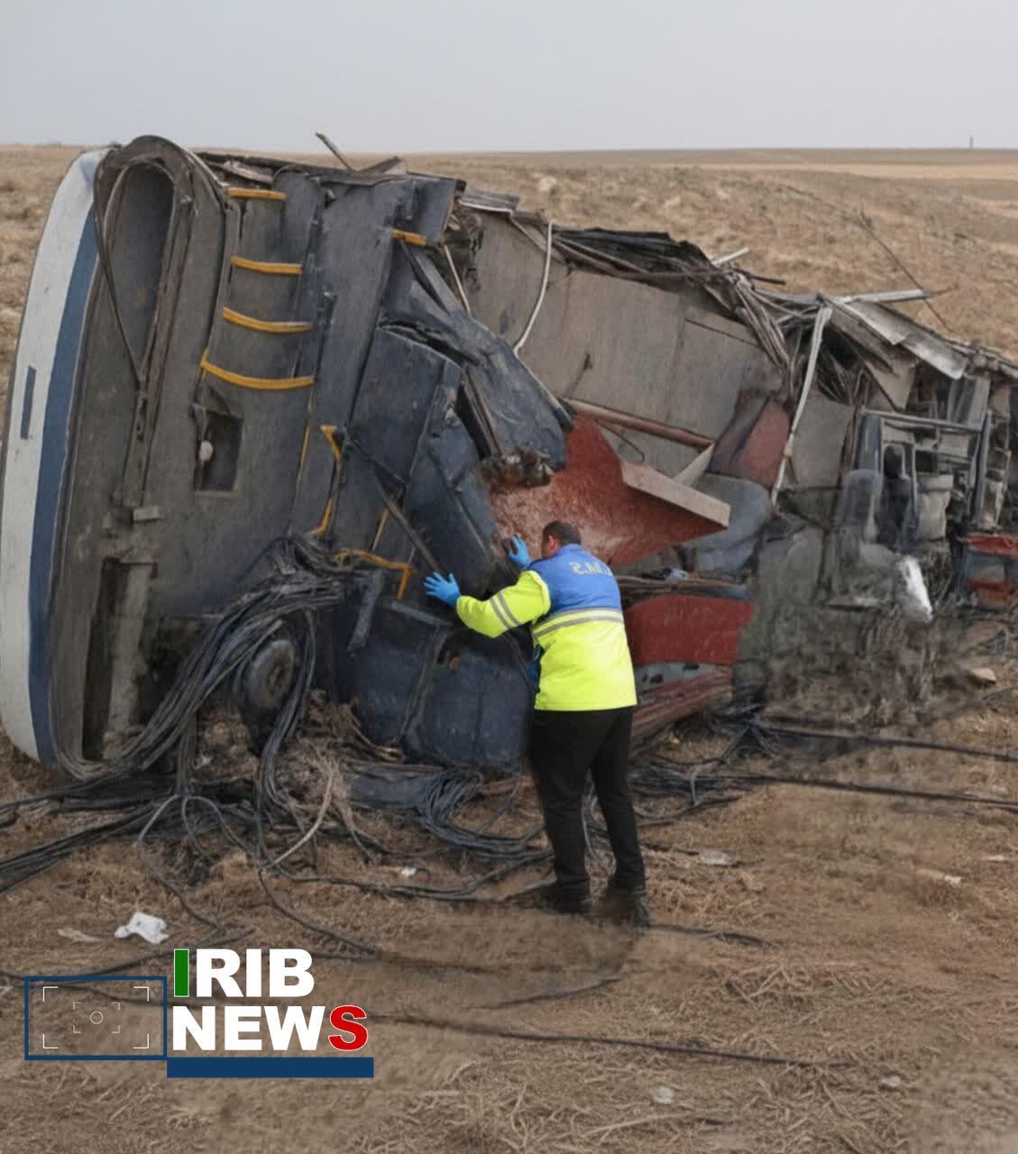 اعلام علت حادثه اتوبوس مسافربری یاسوج در سمیرم