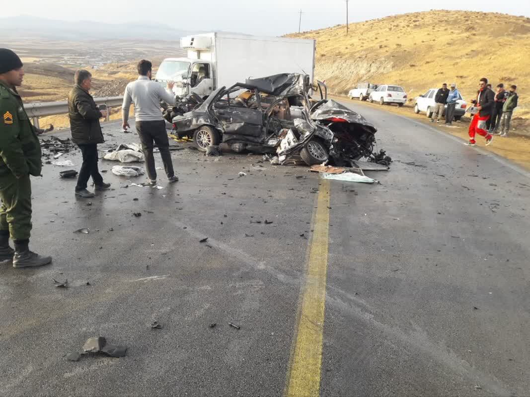صادف مرگبار کامیون و پژو در در محور خدابنده- همدان با ۲ فوتی و ۲ مصدوم صادف مرگبار کامیون و پژو در در محور خدابنده- همدان با ۲ فوتی و ۲ مصدوم