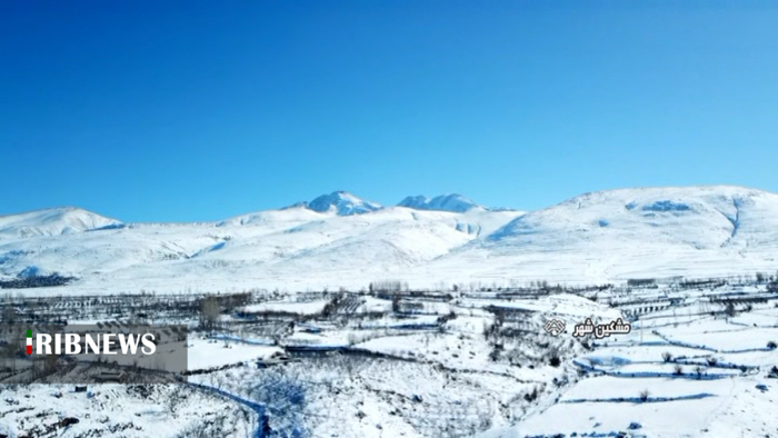 طبیعت برفی دره دلربای خیاوچایی مشگین شهر